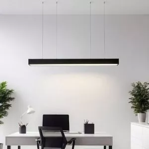 Đèn thả máng văn phòng mặt 10cm, thân Đen/Trắng giá rẻ TVP-1100