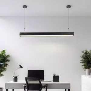 Đèn thả máng văn phòng mặt 7cm, thân Đen/Trắng giá rẻ TVP-1101