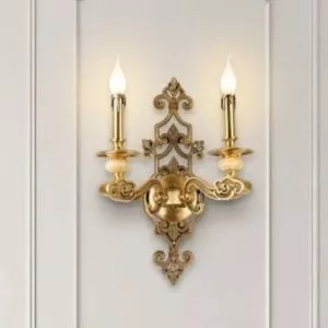 Đèn vách đồng nguyên chất thiết kế tay nến VD-158