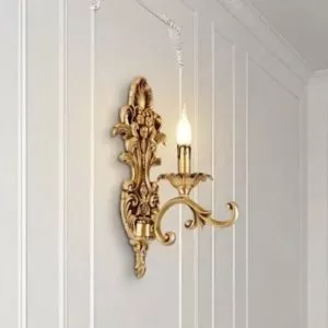 Đèn vách đồng nguyên chất thiết kế tay nến VD-181