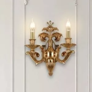 Đèn vách đồng nguyên chất thiết kế tay nến VD-187