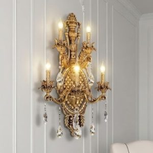 Đèn vách đồng nguyên chất thiết kế tay nến VD-210