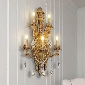 Đèn vách đồng nguyên chất thiết kế tay nến VD-210