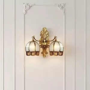 Đèn vách đồng nguyên chất, chao thiết kế VD-238