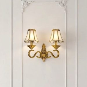 Đèn vách đồng nguyên chất, chao thiết kế VD-241