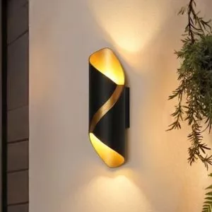 Đèn tường Led hiện đại ngoài trời, hắt 2 đầu, thiết kế nghệ thuật VNT-317