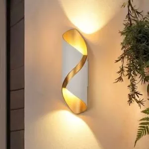 Đèn tường Led hiện đại ngoài trời, hắt 2 đầu, thiết kế nghệ thuật VNT-317