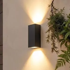 Đèn tường Led hiện đại ngoài trời, hắt 2 đầu, thiết kế khối chữ nhật VNT-330
