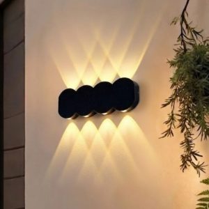 Đèn tường Led hiện đại ngoài trời, hắt 8 tia VNT-339
