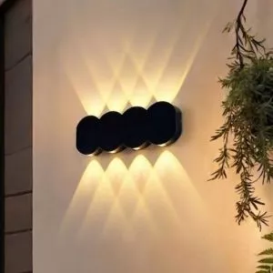 Đèn tường Led hiện đại ngoài trời, hắt 8 tia VNT-339