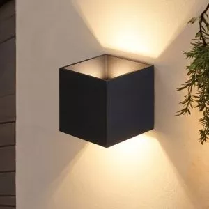 Đèn tường Led hiện đại ngoài trời, hắt 2 đầu, thiết kế nghệ thuật VNT-347