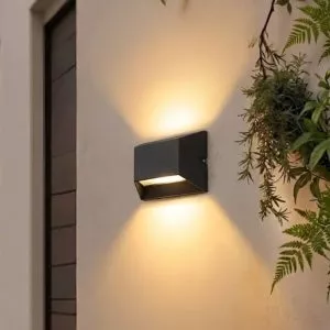 Đèn tường Led hiện đại ngoài trời, hắt 2 đầu, thiết kế nghệ thuật VNT-351