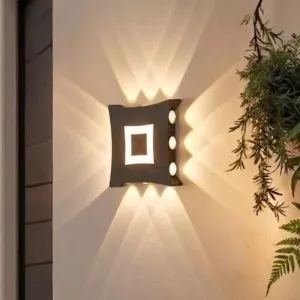 Đèn tường Led hiện đại ngoài trời, hắt 4 hướng VNT-356