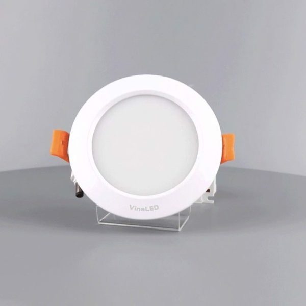 Đèn downlight âm trần dimmer cao cấp, 9wat VINALED mẫu E, màu TRẮNG/BẠC