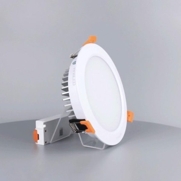 Đèn downlight âm trần cao cấp, 18wat VINALED mẫu E, màu TRẮNG/BẠC