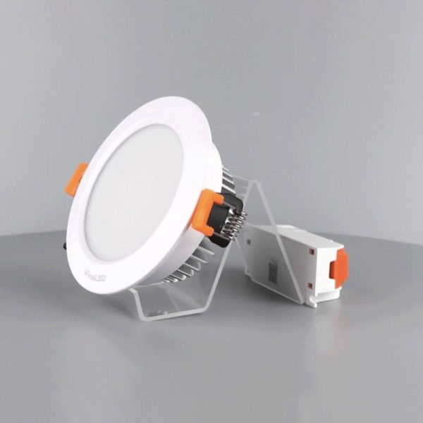 Đèn downlight âm trần dimmer cao cấp, 9wat VINALED mẫu E, màu TRẮNG/BẠC