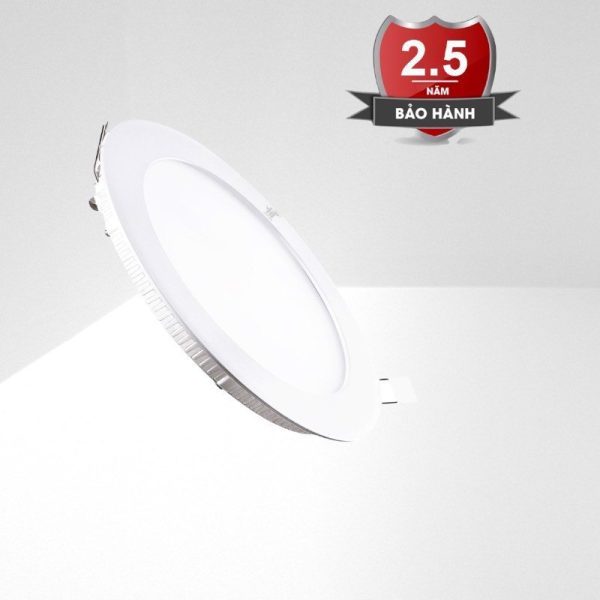 Đèn âm trần panel tròn mỏng 4wat-6wat-9wat-12wat-18wat đơn sắc, giá rẻ HT-light