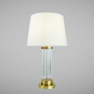 Đèn bàn chao vải trắng, thân phale cao cấp DB-347