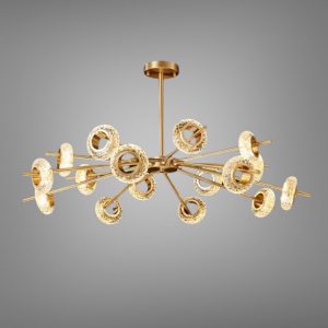 Đèn chùm hiện đại phòng khách-bàn ăn , vòng đá phale cao cấp TDC-241