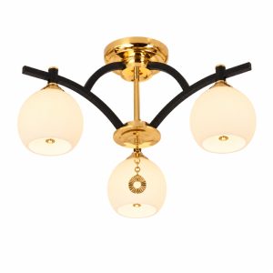 Đèn chùm hiện đại, thiết kế chao thủy tinh thanh lịch DC-2106