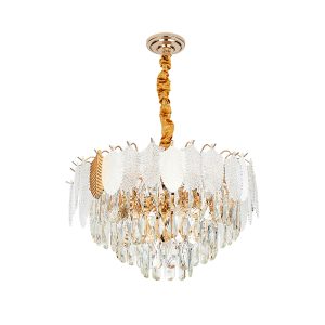 Đèn chùm phale, thiết kế kiểu tròn, hình chiếc lá nghệ thuật DC-1046