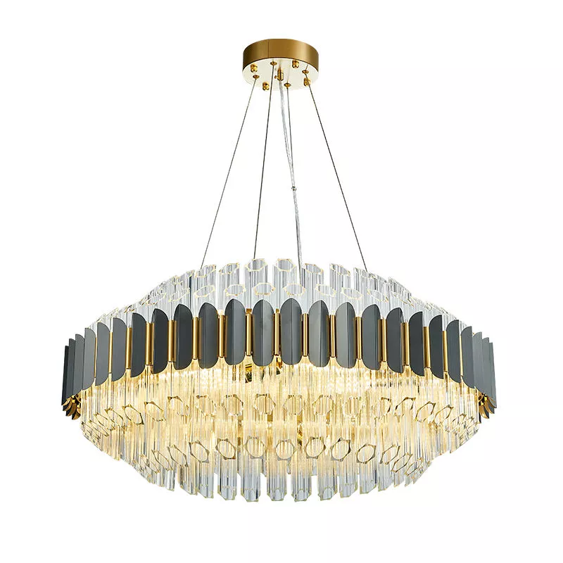 Đèn chùm phale, thiết kế kiểu tròn, ống thủy tinh cao cấp DC-126 - Hình ảnh 2