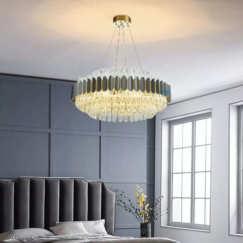 Đèn chùm phale, thiết kế kiểu tròn, ống thủy tinh cao cấp DC-126 - Hình ảnh 5