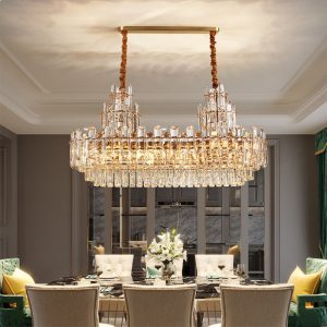 Đèn chùm phòng khách-bàn ăn, kiểu ngang, thẻ Phale cao cấp DC-1038