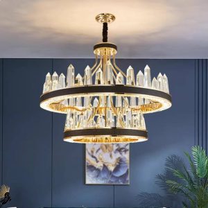 Đèn chùm phale, thiết kế kiểu tròn, thẻ Phale giả đá cao cấp DC-1065