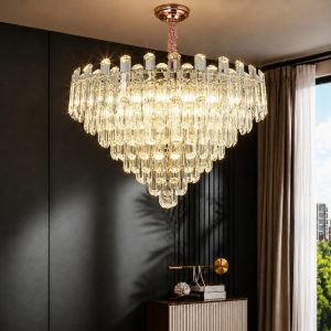 Đèn chùm phale, thiết kế kiểu tròn, thẻ phale K9 cao cấp DC-1052