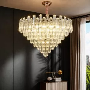 Đèn chùm phale, thiết kế kiểu tròn, thẻ phale K9 cao cấp DC-1052