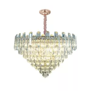 Đèn chùm phale, thiết kế kiểu tròn, thẻ phale K9 cao cấp DC-1052