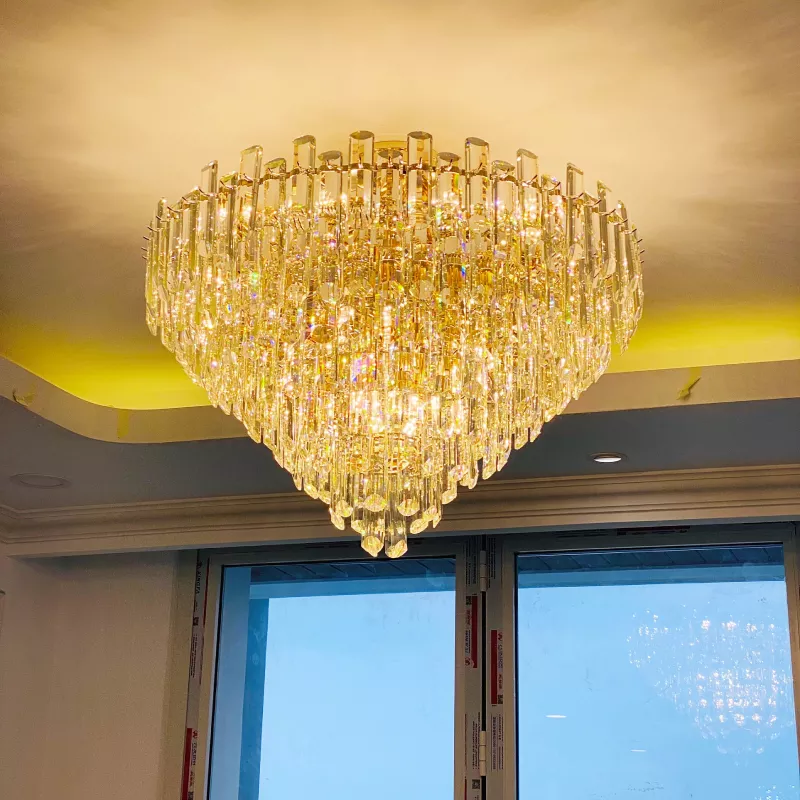 Đèn chùm phale, thiết kế kiểu tròn, thẻ phale K9 cao cấp DC-1052 - Hình ảnh 4
