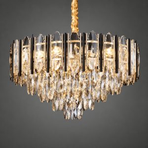 Đèn chùm phale, thiết kế kiểu tròn, thẻ phale K9 cao cấp DC-124