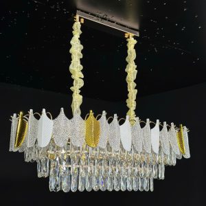 Đèn chùm phale, thiết kế thả ngang, thẻ phale K9 cao cấp DC-1047