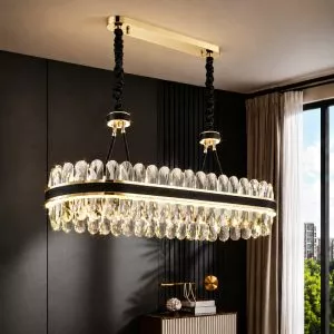 Đèn chùm phale, thiết kế thả ngang, thẻ phale K9 cao cấp DC-1190