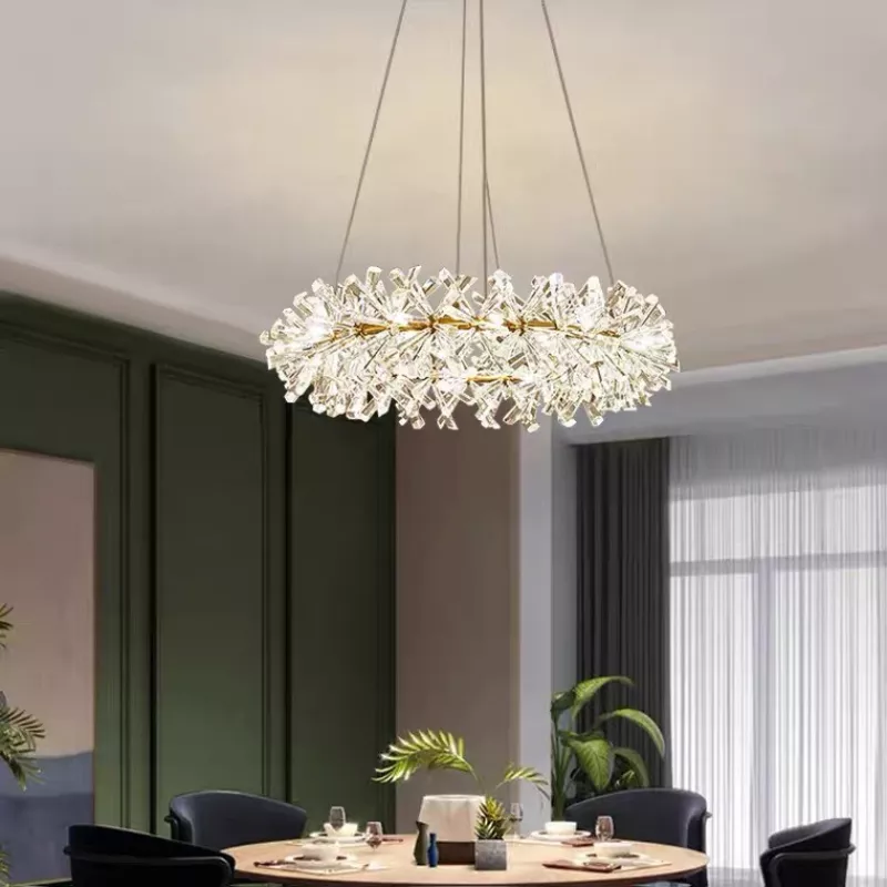 Đèn chùm phale, thiết kế vòng hoa tròn, thẻ phale trắng cao cấp DC-1035 - Hình ảnh 5