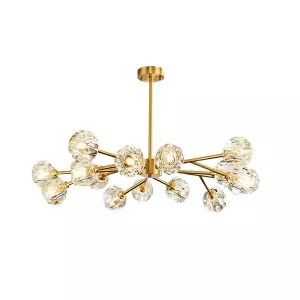 Đèn gắn trần Bắc Âu, chao thủy tinh cao cấp DT-77