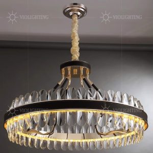 Đèn chùm phale, thiết kế thả tròn, thẻ phale trắng cao cấp DC-119