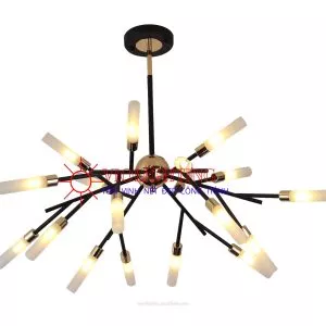 Đèn chùm phòng khách-bàn ăn, 18 ống thủy tinh nghệ thuật DC-136