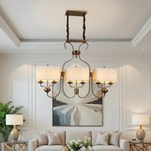 Đèn gắn trần phòng khách-bàn ăn kiểu ngang, phong cách Vintage DC-2011