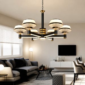 Đèn gắn trần phòng khách-bàn ăn, kiểu Bắc Âu, Led hiện đại DC-2037