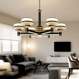 Đèn gắn trần phòng khách-bàn ăn, kiểu Bắc Âu, Led hiện đại DC-2037