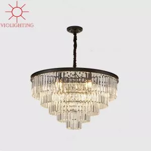 Đèn chùm phale, thiết kế dạng tròn, thẻ phale trắng DC-1031