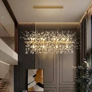 Đèn thả phòng khách-bàn ăn, thanh ngang, kiểu hoa Bồ Công Anh TDC-1254