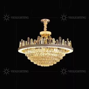 Đèn chùm phale, thiết kế kiểu tròn, đá phale K9 cao cấp DC-1067