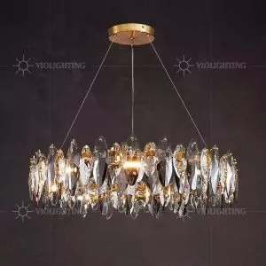 Đèn chùm phale, thiết kế thả tròn, đá phale K9 cao cấp DC-1072