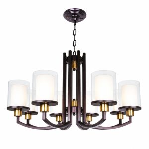 Đèn gắn trần phòng khách, bán cổ điển, màu nâu giả cổ DC-100