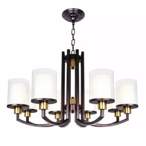 Đèn gắn trần phòng khách, bán cổ điển, màu nâu giả cổ DC-100