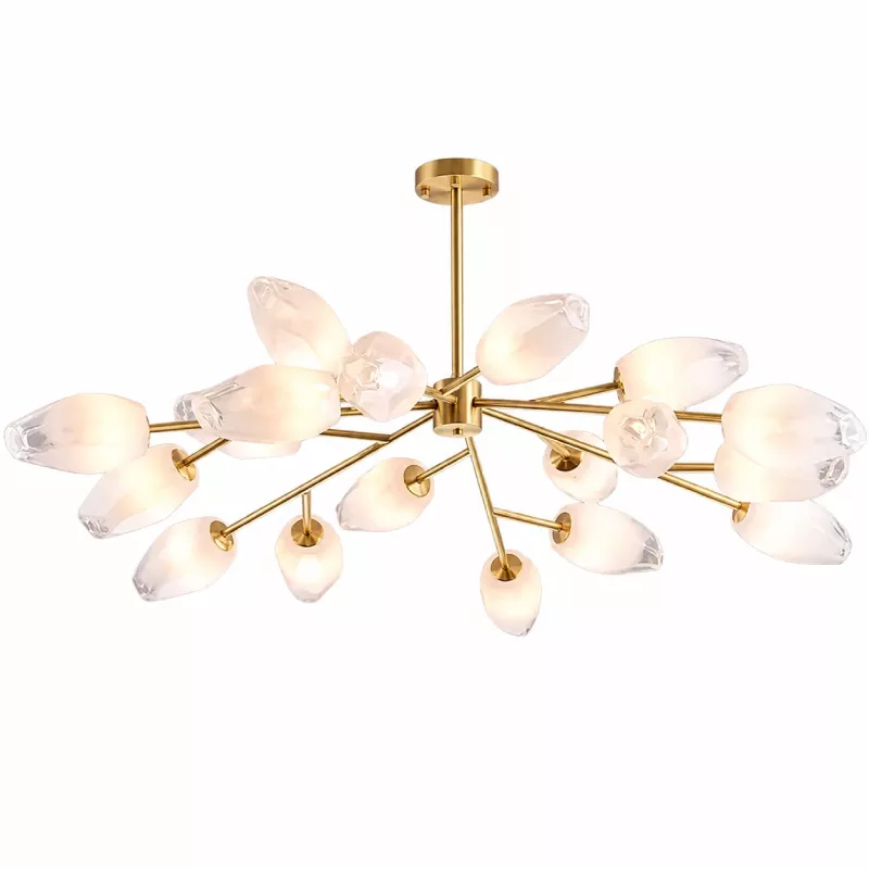 Đèn gắn trần sáng tạo, chao kiểu tinh thể băng DT-74 - Hình ảnh 2